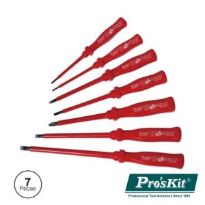 Conjunto De 7 Chaves Isoladas 1000v PROSKIT - (8PK-8100E)