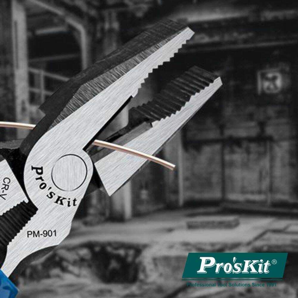 Alicate Universal C/ Pontas Chatas 215mm PROSKIT - Image 2