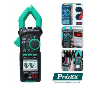 Pinça Amperimétrica Digital 3-5/6 AC/DC 600V PROSKIT - (MT-3209)