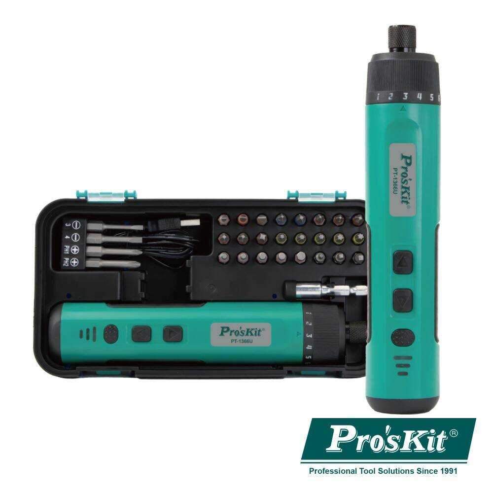 Aparafusadora Elétrica S/ Fios 3.6V 320RPM 5.5Nm PROSKIT - (PT-1366U)