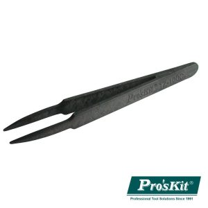 Pinça Antiestática ESD em Fibra de Carbono 115mm PROSKIT - (TZ-100C)