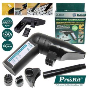 Mini Aspirador Portátil A Pilhas 6v 25000RPM PROSKIT - (MS-C002)