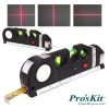 Fita Métrica 2.5m C/ Nível Bolha E Laser Nivelador PROSKIT - (PD-161-C)